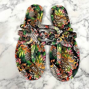 Sam Edelman Carter Tropical Floral Print Sandals Women's Size 8